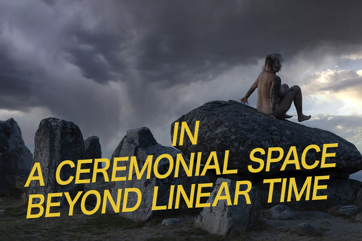 In a ceremonial space beyond linear time